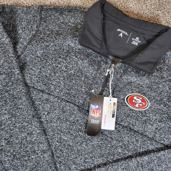 NFL San Francisco 49ers Antigua Fortune 3XL Pullover Sweater Jacket, Mens - Picture 1 of 11